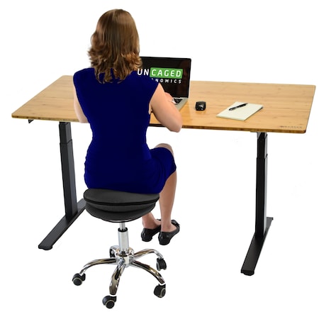 Uncaged Ergonomics Wobble Stool Air Rolling Balance Ball Office Stool Active Sitting WSA-B